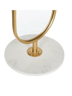 Kleiderständer MOODY in Gold/Weiß - (W) 34 x (H) 170 x (L) 34 cm