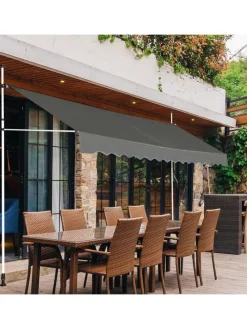 Klemmmarkise 350 cm in Grau