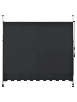 Klemmmarkise in Schwarz (B)150cm