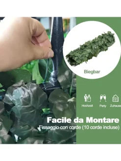 Künstlich Pflanzenwand 150x240cm in Grün