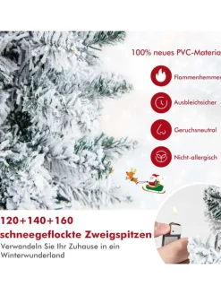 Künstliche Weihnachtsbäume 3 tlg. Set in Weiß
