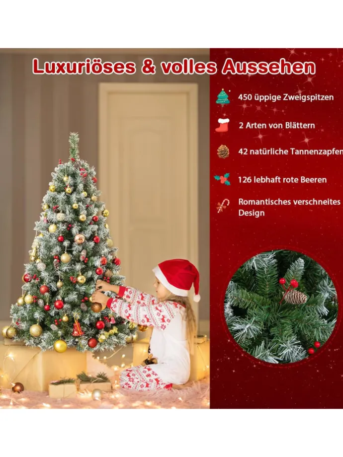 Künstlicher Weihnachtsbaum LED in Grün