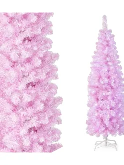 Künstlicher Weihnachtsbaum LED in Rosa