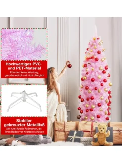 Künstlicher Weihnachtsbaum LED in Rosa