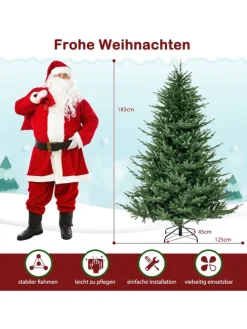 Künstlicher Weihnachtsbaum LED in Grün