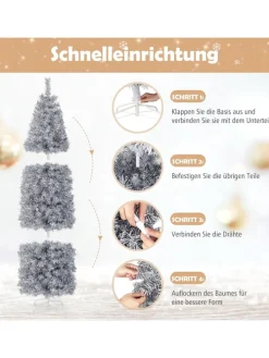 Künstlicher Weihnachtsbaum LED in Weiß