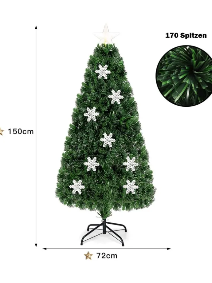 Künstlicher Weihnachtsbaum LED in Grün