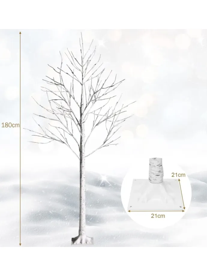 Künstlicher Weihnachtsbaum LED in Weiß