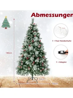 Künstlicher Weihnachtsbaum LED in Grün