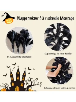 Künstlicher Weihnachtsbaum in Schwarz