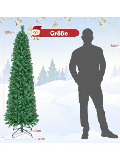 Künstlicher Weihnachtsbaum Glasfaseroptik in Grün