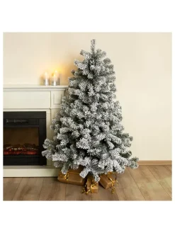 Künstlicher Weihnachtsbaum in Grün/ Weiß - (H)150 cm