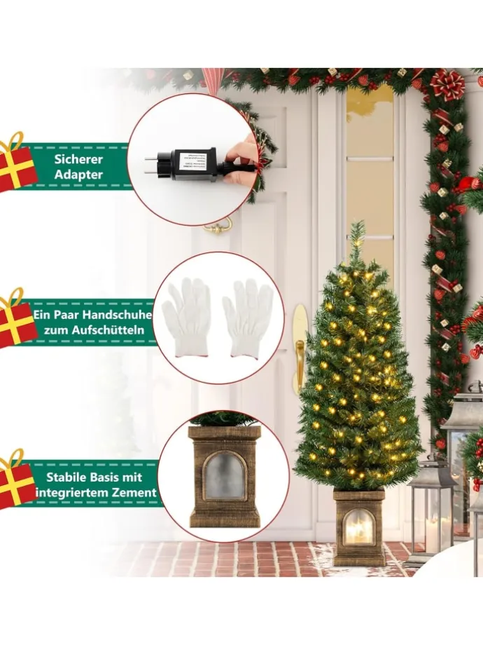 Künstlicher Weihnachtsbaum LED in Grün