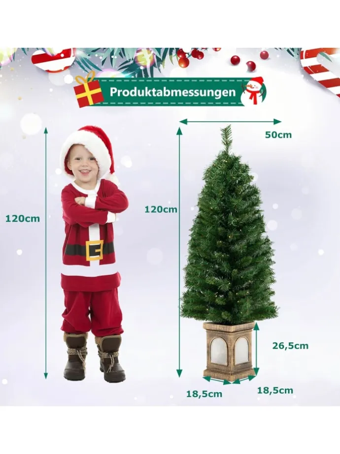 Künstlicher Weihnachtsbaum LED in Grün