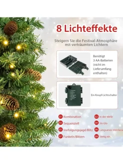 Künstlicher Weihnachtsbaum Mini LED in Grün