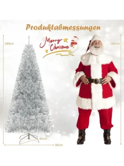 Künstlicher Weihnachtsbaum LED in Silber