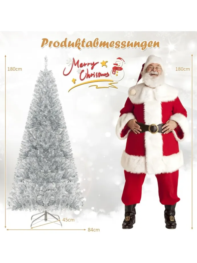 Künstlicher Weihnachtsbaum LED in Silber