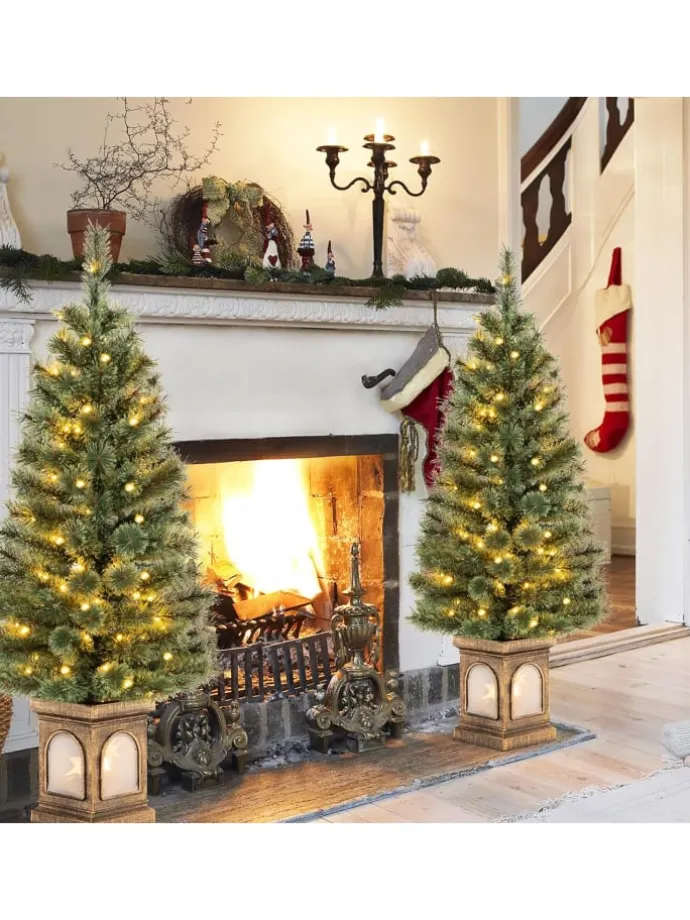 Künstlicher Weihnachtsbaum LED in Grün