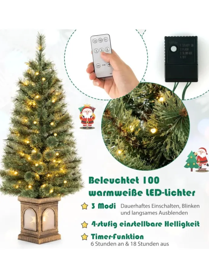 Künstlicher Weihnachtsbaum LED in Grün