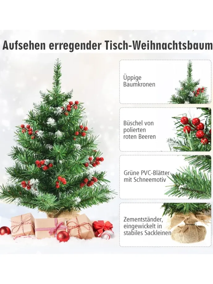 Künstlicher Weihnachtsbaum Mini in Grün