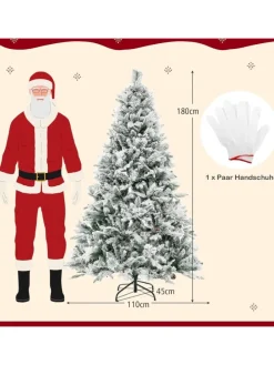 Künstlicher Weihnachtsbaum Beleuchtet in Grün