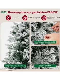 Künstlicher Weihnachtsbaum Beleuchtet in Grün