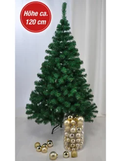 Künstlicher Weihnachtsbaum in Grün - (H)120 cm
