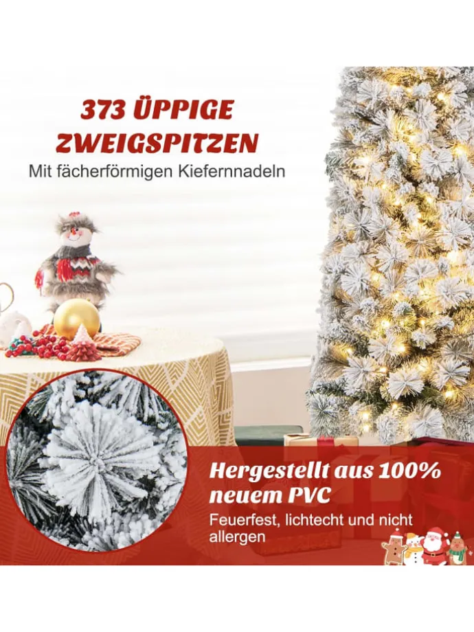 Künstlicher Weihnachtsbaum LED in Weiß