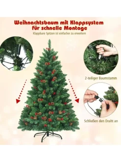 Künstlicher Weihnachtsbaum LED in Grün