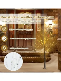 Künstlicher Weihnachtsbaum LED in Weiß