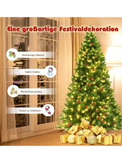 Künstlicher Weihnachtsbaum LED in Grün