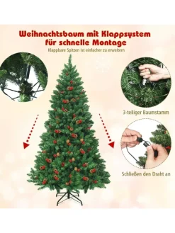 Künstlicher Weihnachtsbaum LED in Grün