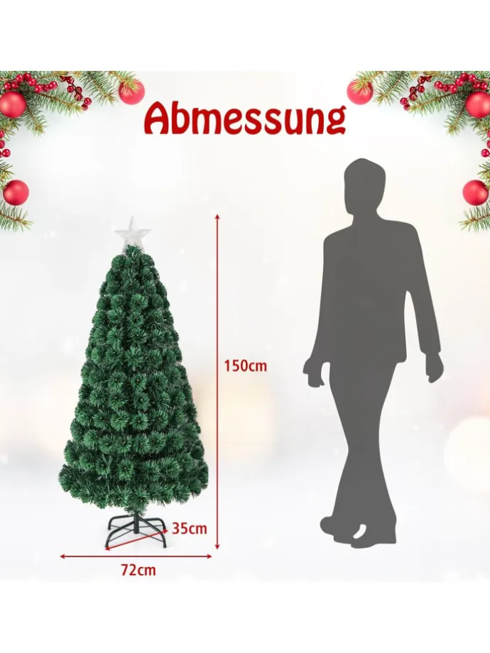 Künstlicher Weihnachtsbaum LED in Grün