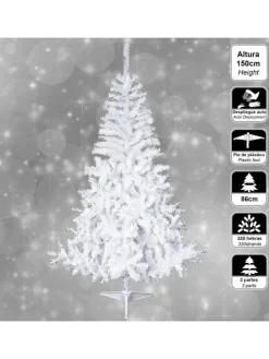 Künstlicher Weihnachtsbaum in Weiß - (H)150 cm