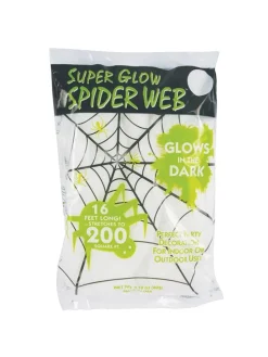 Künstliches Spinnennetz ''Glow in the Datk'' in Weiß - 60 g