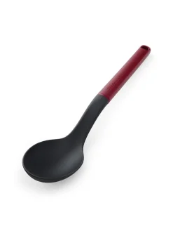 Kochlöffel "Classic" in Schwarz/ Rot - (L)34 cm