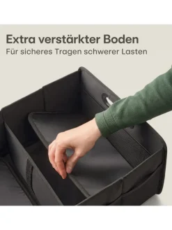 Kofferraum Organizer Faltbar – 3 Fächer mit 5 Taschen – Rutschfest