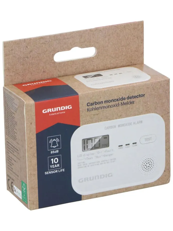 Kohlenmonoxid-Detektor in Weiß