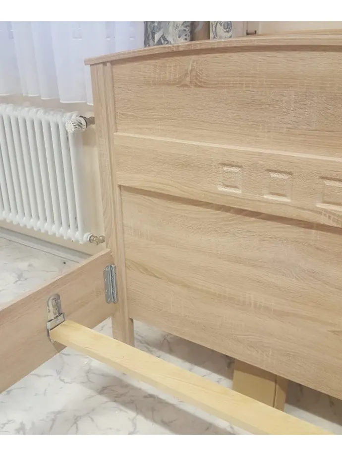 Komfortbett Curanum Eiche Sonoma Dekor 100x200 cm in Natur