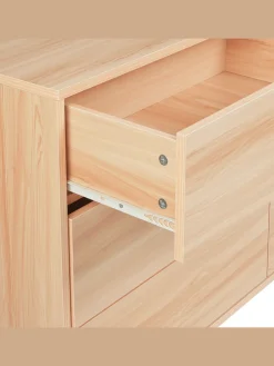 Kommode SHARPE in Braun - (W) 120 x (H) 74 x (L) 40 cm