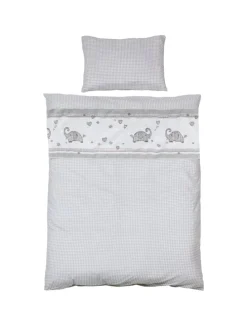 Komplettbettset Jumbotwins inkl. Himmel, Nest & Matratze 70 x 140 cm - Weiß