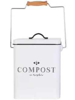 Kompostbehälter in Weiß - 5 l