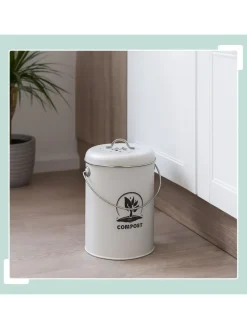 Komposteimer in Weiß - 5,5 Liter