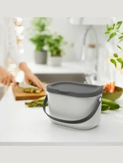 Komposteimer mit Hängevorrichtung 3.2 l ALBULA in Mistelweiß