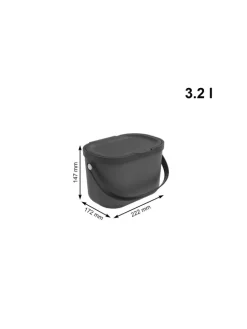 Komposteimer mit Hängevorrichtung 3.2 l ALBULA in Anthrazit