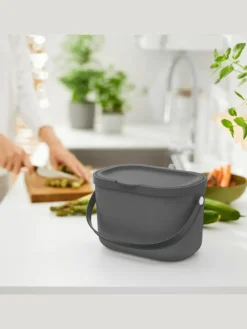 Komposteimer mit Hängevorrichtung 3.2 l ALBULA in Anthrazit