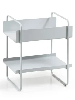 Konsole in Hellgrau - (B)35,6 x (H)55,5 cm