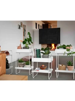 Konsole in Hellgrau - (B)35,6 x (H)55,5 cm