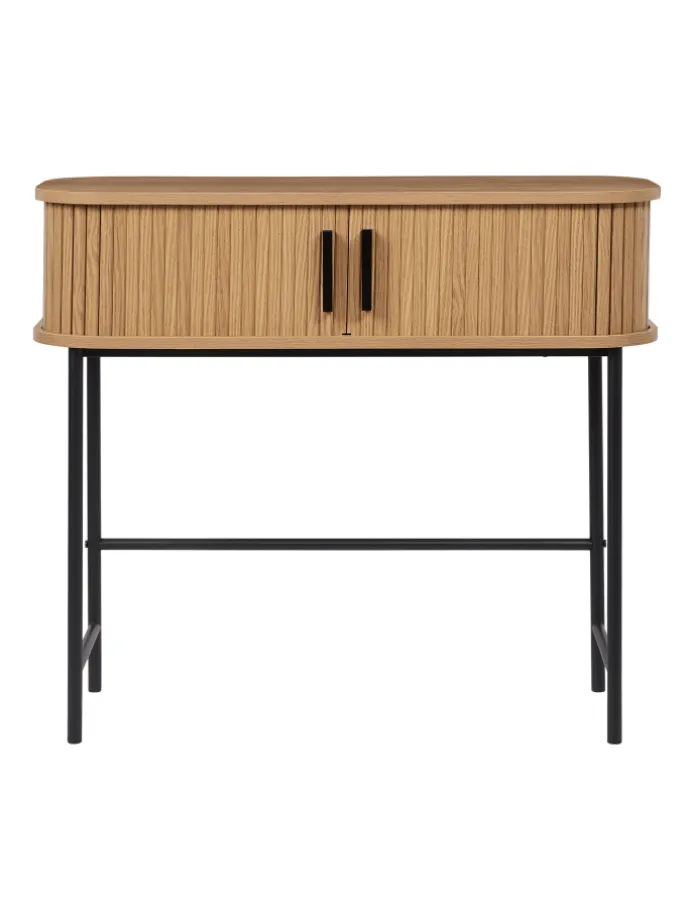 Konsolentisch BRADLEY in Braun/Schwarz - (W) 80 x (H) 70 x (L) 30 cm