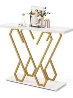 Konsolentisch in Weiß